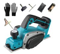 Rabot Sans Fil compatible avec Makita 18V Batterie,planificateur à une main, largeur de planification 82 mm, profondeur de coupe 2 mm pour menuiserie et bricolage de meubles (sans batterie)