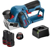 Rabot sans fil GHO 12V-20 Bosch 12 V / 2x 3,0 Ah batterie + chargeur