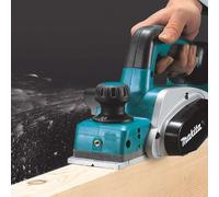 Makita DKP180ZJ rabot électrique Noir, Bleu, Argent 14000 tr/min