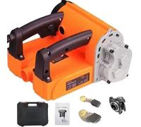 Raboteuse à bois portative sans fil, raboteuse électrique sans balais, raboteuse électrique sans fil pour raboteuse murale sans poussière, ciment électrique, pelle murale grise et blanche, outils