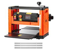 Raboteuse Bois Électrique 3 Lames-VEVOR-Moteur 2000 W-Table de Travail Largeur 33 cm-23500 tr/min-Protection Contre Surcharges