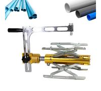 Raboteuse de bords pour tuyaux en polyéthylène (PE) en alliage d'aluminium, racleur de tuyaux rotatif manuel, adaptée aux travaux d'entretien et de réparation de canalisations.(75-200mm)