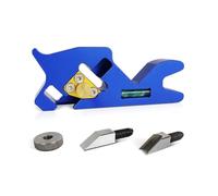 Raboteuse de travail du bois pour coupe d'angle de bord chanfrein à 45° avec profondeur de coupe réglable et niveau à bulles, lame en acier au carbone, outil d'aplatissement manuel portable pour