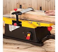 Raboteuse électrique en bois de 15,2 cm, 1800 W, tête de coupe précise 12 000 tr/min, grande table de travail en aluminium pour le travail du bois
