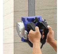 Raboteuse électrique murale, 1300 W, 1000-4000 tr/min, ponceuse à béton, fraiseuse à rouleau, profondeur réglable de 1 à 4 mm, largeur 15 cm (noir + bleu)