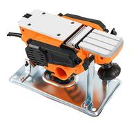 Raboteuse électrique portative à support basculant, 16 500 tr/min, profondeur de rabotage réglable, double sortie de poussière, plaque de base en aluminium, table de guidage