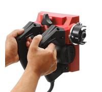 Raboteuse murale électrique - 1300 W - Raboteuse à rouleaux portable - Avec câble de 1 à 4 mm - Réglable - Pour peinture et mastic - Pour chantier de construction - Noir + rouge