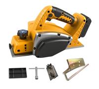 Raboteuse portable sans fil pour batterie Dewalt 18 V, 15 000 tr/min, rabot électrique sans balais 82 mm de largeur de coupe de 0 à 2 mm de profondeur de coupe pour le travail du bois, les projets de
