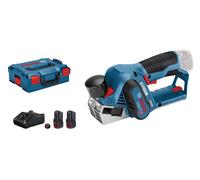 Rabots 12V GHO 12V-20 + 2 batteries 3Ah + chargeur + coffret L-BOXX - BOSCH - 06015A7001