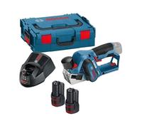 Rabots - BOSCH - GHO 12V-20 - 2 batteries 3Ah - Chargeur - Coffret L-BOXX