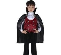 Rabtero Costume de vampire pour enfants, costume de Dracula pour garçon, Dracula pour Halloween ou costume de vampire pour garçon 4-6 ans