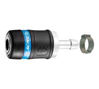 Rac 3000 S : Coupleur de sécurité ISO B 72 - Cannelé Tuyau Ø 8 mm + Collier - LACME - 356300