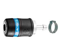 Rac 3010 S : Coupleur de sécurité ISO B 72 - Cannelé Tuyau Ø 10 mm + Collier - LACME - 356200