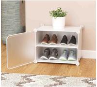 Rac De Chaussures Vertical, Tour De Chaussures D’entrée, Organisateur De Chaussures Vertical, pour Les Petits Espaces Organisateur De Chaussures, Gain De Plac, White, 2 Layers (44 * 31 * 31cm)