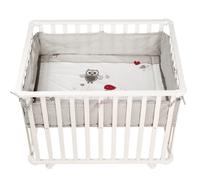 roba Parc bébé Adam et Chouette, 75x100 cm, blanc - Gr. 100x75 cm