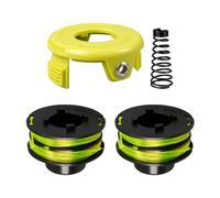 RAC118 Bobine de Rechange pour débroussailleuse Ryobi RLT3525S avec Couvercle de Bobine et Ressort, 1,2 mm de diamètre 8,4 m de Long (2 bobines + 1 Couvercle + 1 Ressort)