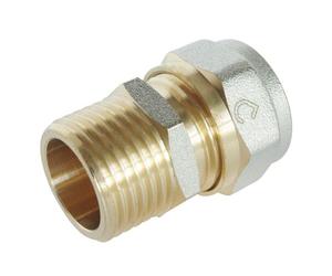 Racccord droit à visser pour tube Multicouche Ø16-M15/21