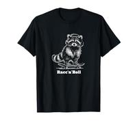 Racc'n'Roll, Skateboarding Raccoon Listening to Rock Music T-Shirt