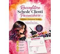 Raccoglitore Scheda Clienti Parrucchiere: Registro Professionale per Parrucchieri | Schede Cliente Colore e Trattamenti, Indice Clienti, Note e ... il tuo Salone con Stile e Precisione