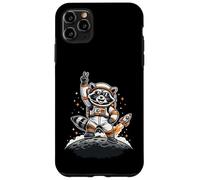 Raccoon Astronaut on The Moon with Rocket Retro Space Iconic Coque pour iPhone 11 Pro Max