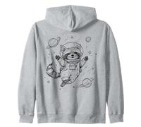 Raccoon Astronaute Space Explorer Cosmique Adventure Sweat à Capuche