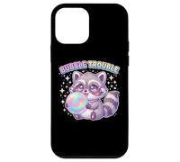 Raccoon Blowing Bubble Chewing Gum Bubble Trouble, Raccoon Coque pour iPhone 12 Mini