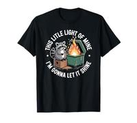 Raccoon Dumpster Fire This Little Light of Mine, mème Amusant T-Shirt