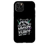 Raccoon Funny Late Night Worker Coque pour iPhone 11 Pro
