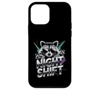 Raccoon Funny Late Night Worker Coque pour iPhone 12 Mini