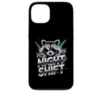 Raccoon Funny Late Night Worker Coque pour iPhone 13