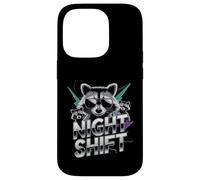 Raccoon Funny Late Night Worker Coque pour iPhone 14 Pro