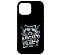 Raccoon Funny Late Night Worker Coque pour iPhone 16 Pro Max