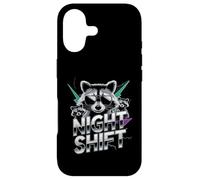 Raccoon Funny Late Night Worker Coque pour iPhone 17