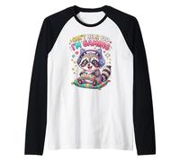 Raccoon Gaming Can't Hear You I'm Gaming Common Raccoon Manche Raglan