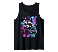 Raccoon Gaming Sorry I Can't Hear You I'm Gaming Débardeur