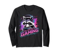 Raccoon Gaming Sorry I Can't Hear You I'm Gaming Manche Longue