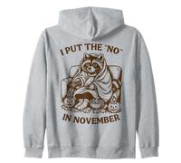 Raccoon I Put The No en Novembre Cozy Fall Sweat à Capuche