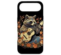 Raccoon Jouant de la Guitare Cottagecore Floral Raton Laveur Coque pour iPhone Air