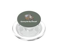 Raccoon Licensed Listener Therapy School Graduation PopSockets PopGrip pour MagSafe