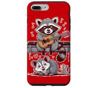 Raccoon Opossum Serenade Valentine Musique Animale Coque pour iPhone 7 Plus/8 Plus