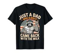 Raccoon Papa est Juste Un Papa Qui revenait Toujours avec du Lait T-Shirt