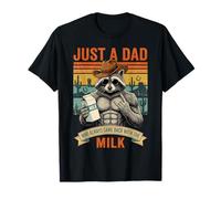 Raccoon Papa est Juste Un Papa Qui revenait Toujours avec du Lait T-Shirt