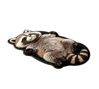 Raccoon Pattern Floor Rug - Soft Animal Print Area, Carpet Mat for Dining Bedroom Kitchen Entryway | Hallway Workplace Home Interior Decoration Use, Raccoon Rug, Animal Print Carpet, Soft Floor Mat