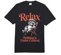 Raccoon Relax Nothing is Under Control Citation Comfort Colors Adult Heavyweight T-Shirt
