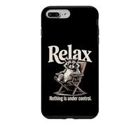 Raccoon Relax Nothing is Under Control Citation Coque pour iPhone 7 Plus/8 Plus