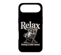 Raccoon Relax Nothing is Under Control Citation Coque pour iPhone Air