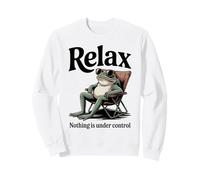 Raccoon Relax Nothing is Under Control Citation Sweatshirt
