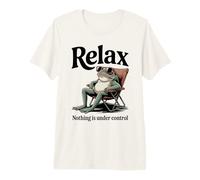 Raccoon Relax Nothing is Under Control Citation T-Shirt Haut de Gamme