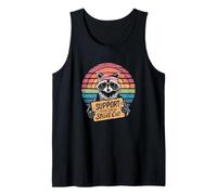 Raccoon Support Your Local Street Cats Funny Débardeur