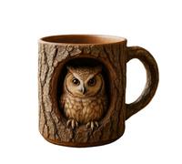 Raccoon Tree Hollow Mug, Avec Poignée Confortable, 8x11x9cm, Tasse D'accentuation De Raton Laveur Personnalisé, Tasse De Café En Céramique, Matériau En Céramique Portable, Pour La Routine Matinale, Le